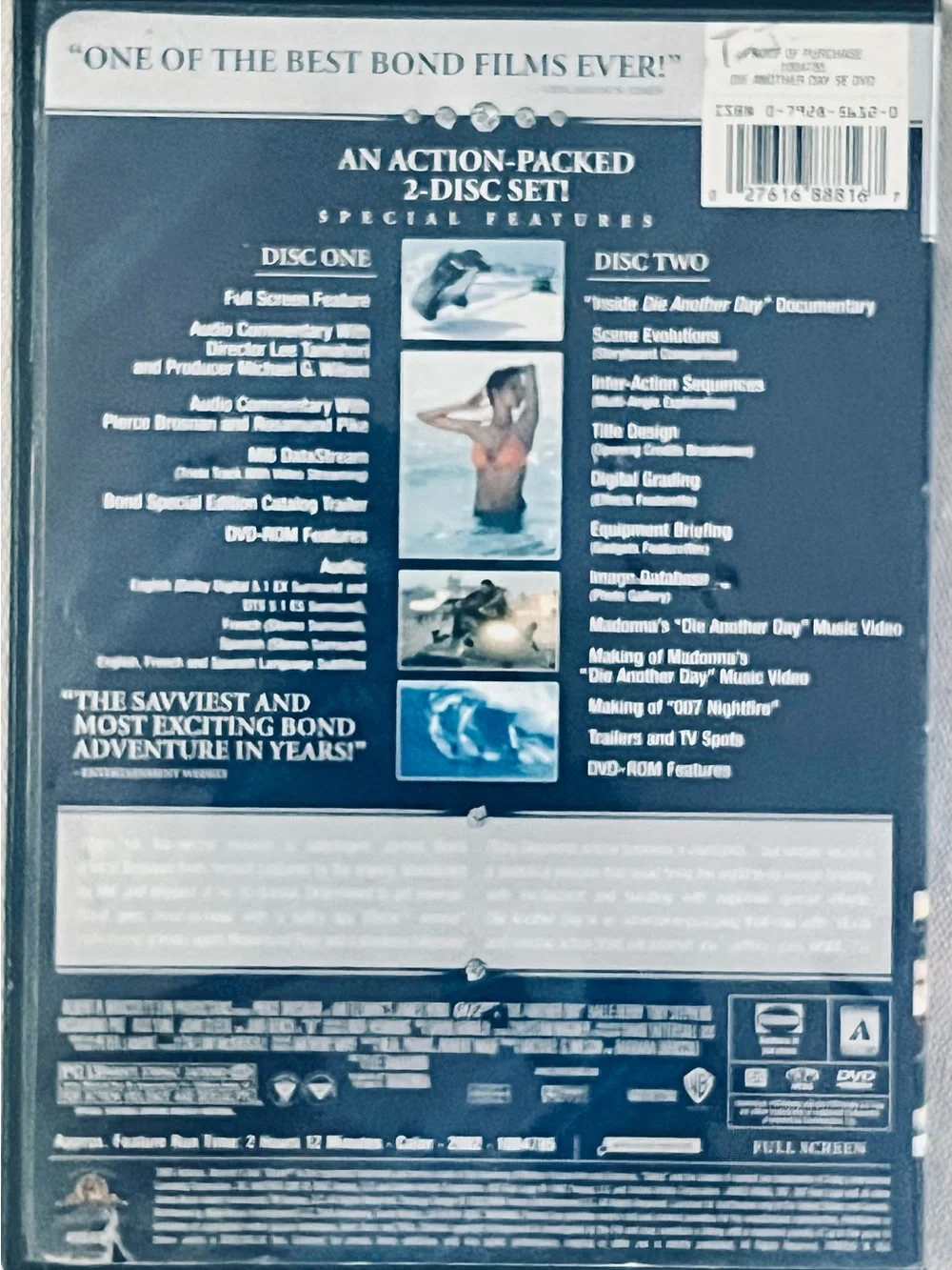 Warner Bros. Bond 2-Disc Special Edition — Blue & Black Cover Back